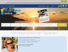 Tablet Screenshot of ferienhaus-online.ch